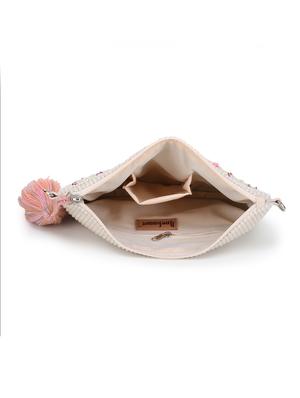 cream embellished handloom sling bag - 17657530 - Standard Image - 3