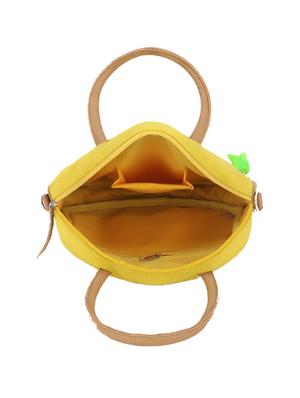 yellow canvas regular sling bag - 17657540 - Standard Image - 3