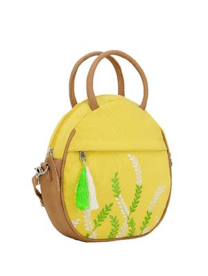 yellow canvas regular sling bag - 17657540 - Standard Image - 4