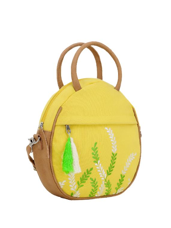 yellow canvas regular sling bag - 17657540 - Zoom Image - 4