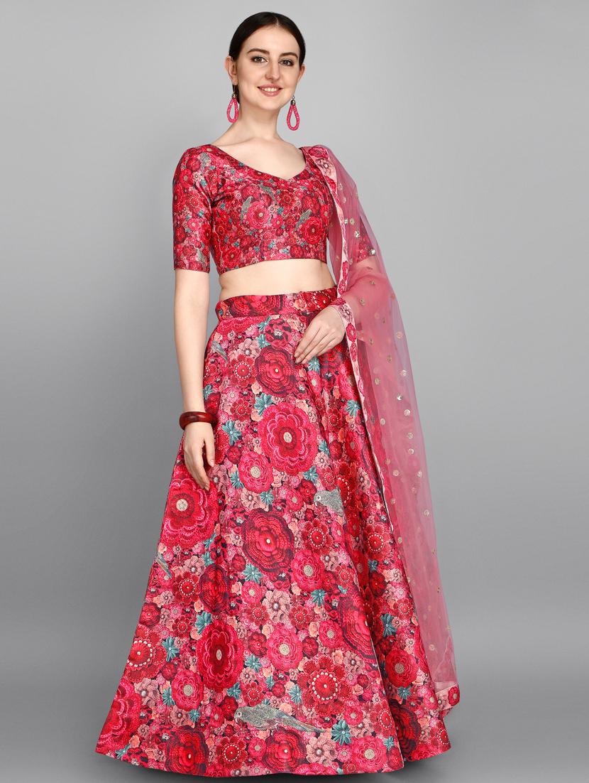 blue silk flared lehenga - 17658155 - Zoom Image - 2