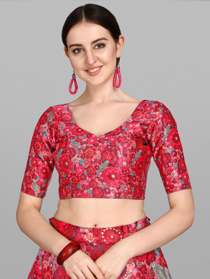 blue silk flared lehenga - 17658155 - Zoom Image - 4