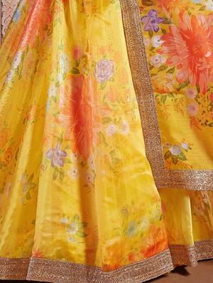 embellished flared lehenga - 17658233 - Standard Image - 3