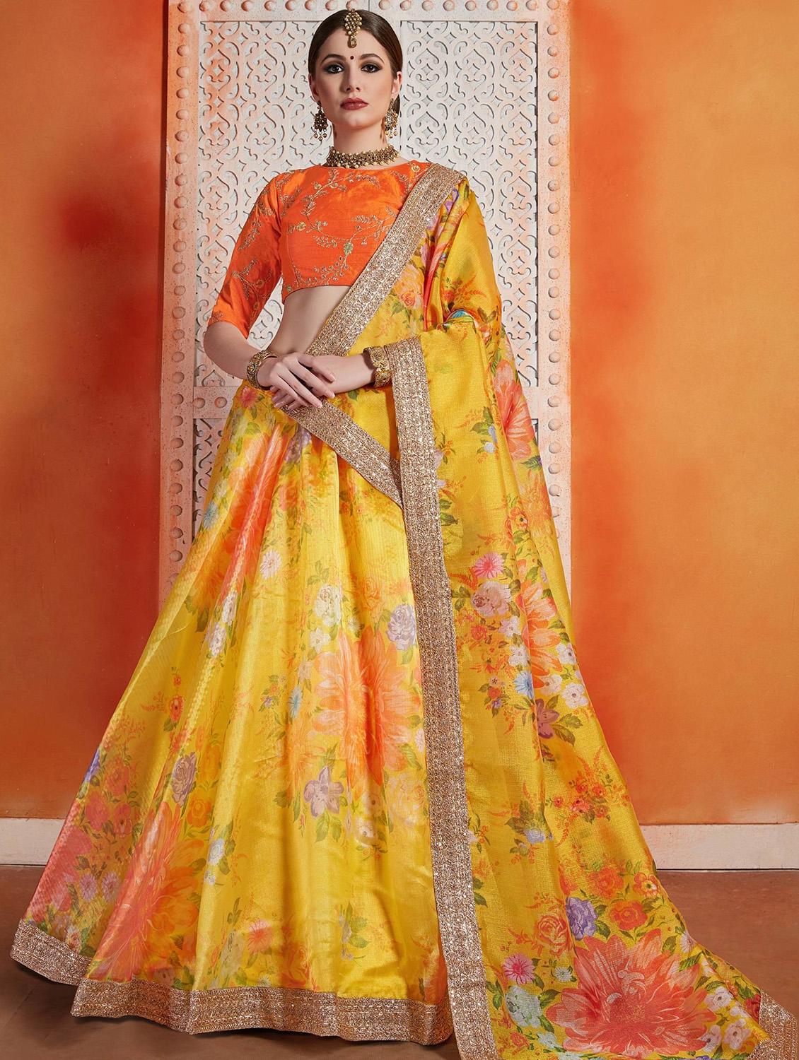 embellished flared lehenga - 17658233 - Zoom Image - 1