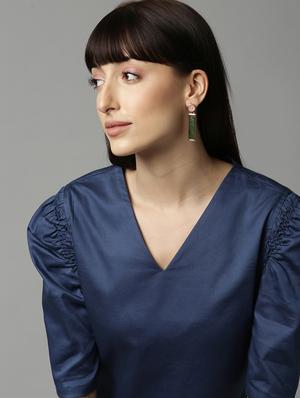 puff sleeved sheath dress - 17658436 - Standard Image - 3