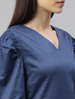 puff sleeved sheath dress - 17658436 - Standard Image - 4