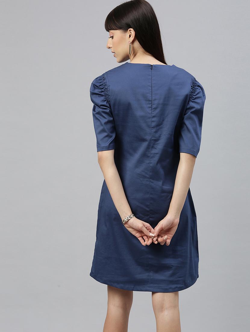 puff sleeved sheath dress - 17658436 - Zoom Image - 2