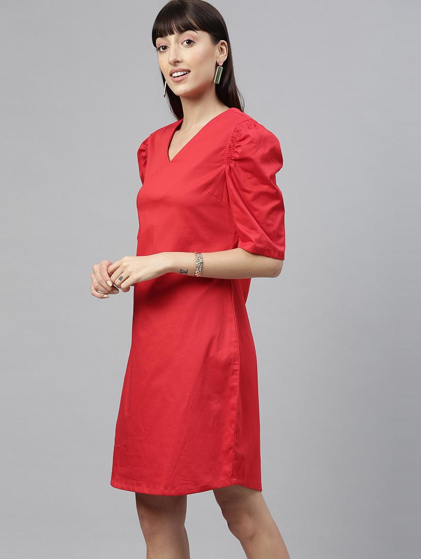 puff sleeved sheath dress - 17658437 - Zoom Image - 2