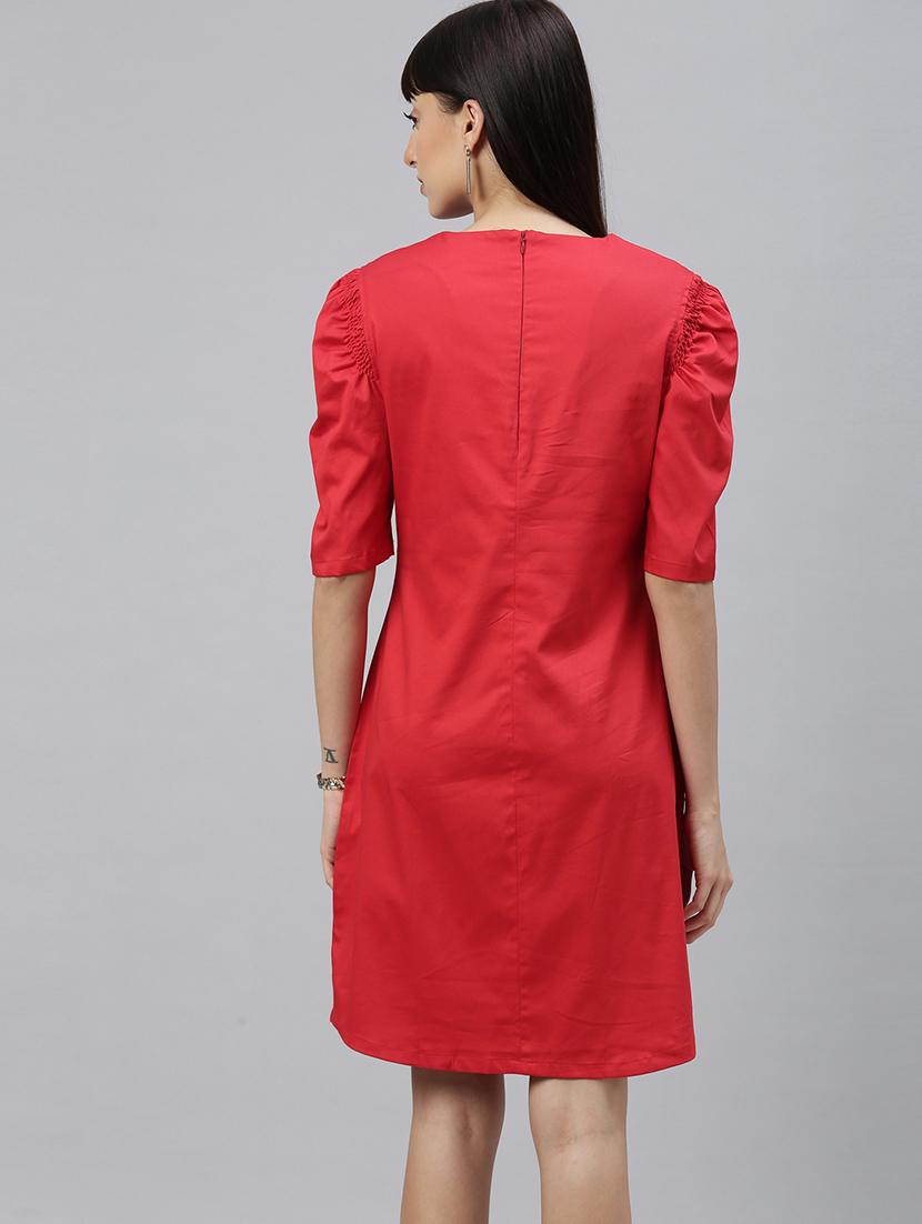 puff sleeved sheath dress - 17658437 - Zoom Image - 3