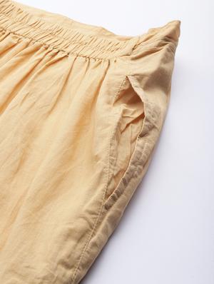 ada hand-embroidered beige chikankari tapered pant - 17658457 - Standard Image - 6