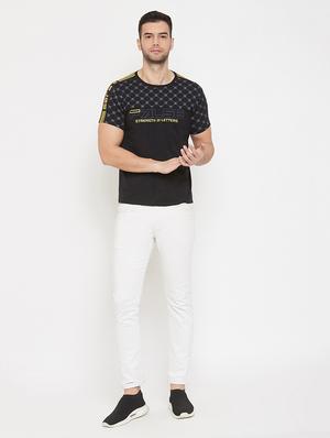 black printed cut & sew t-shirt - 17659288 - Standard Image - 4