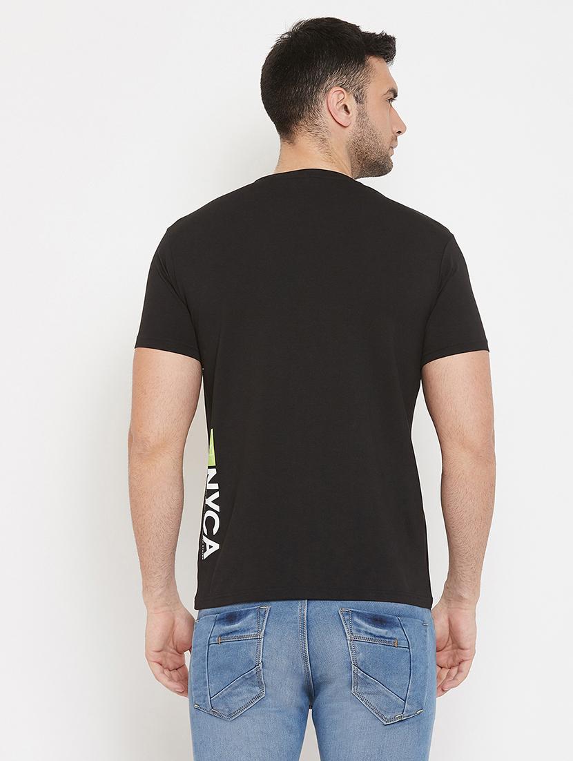 black printed pocket t-shirt - 17659291 - Zoom Image - 3