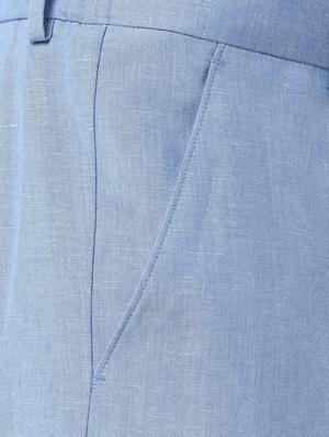 blue solid bermuda shorts - 17659389 - Standard Image - 5