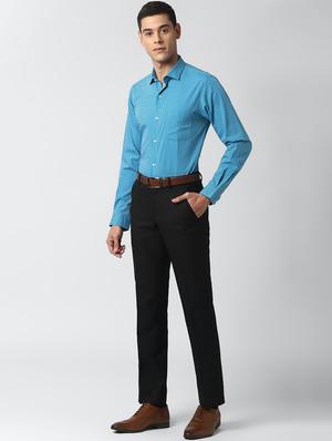 blue striped formal shirt - 17659484 - Standard Image - 4