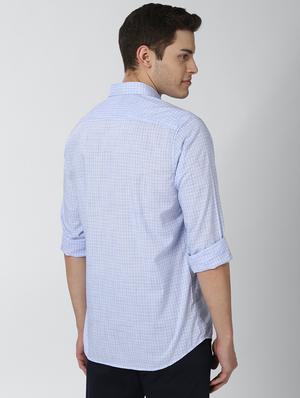 blue checkered casual shirt - 17659660 - Standard Image - 3