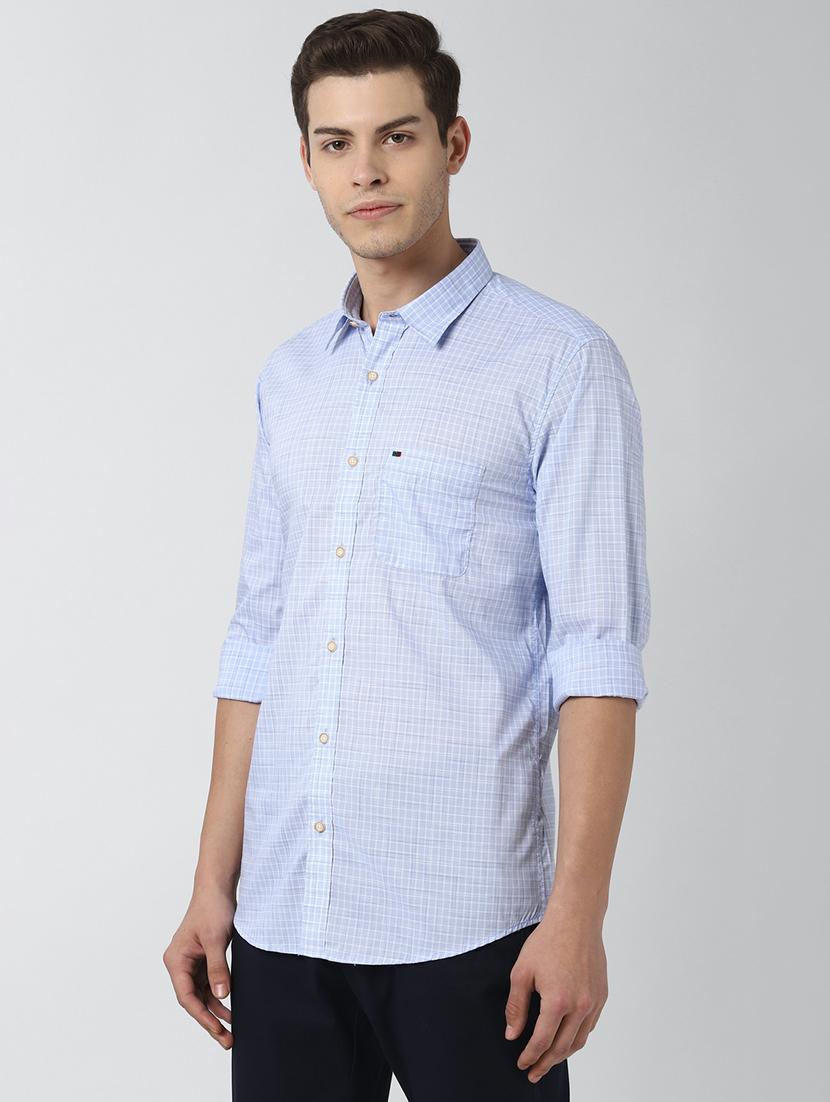 blue checkered casual shirt - 17659660 - Zoom Image - 2