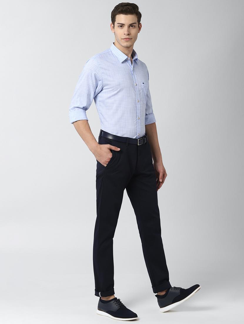 blue checkered casual shirt - 17659660 - Zoom Image - 4