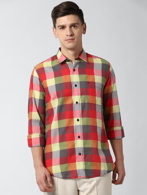 multi colored checkered casual shirt - 17659670 - Standard Image - 1