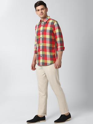 multi colored checkered casual shirt - 17659670 - Standard Image - 4