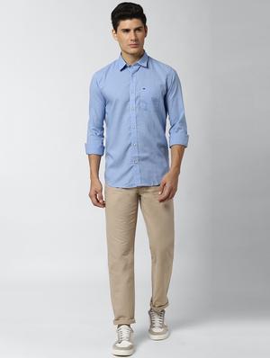 blue checkered casual shirt - 17659676 - Standard Image - 4