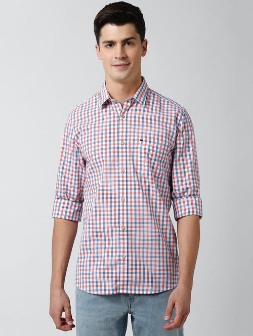 white checkered casual shirt - 17659716 - Standard Image - 1