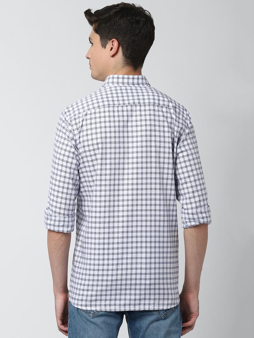 white checkered casual shirt - 17659728 - Zoom Image - 3