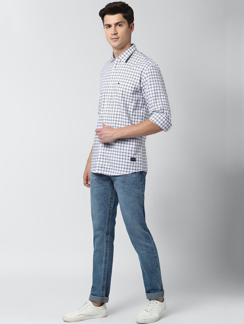 white checkered casual shirt - 17659728 - Zoom Image - 4