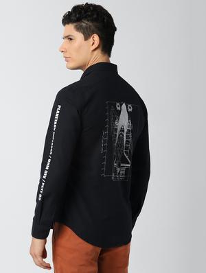 black printed casual shirt - 17659753 - Standard Image - 3