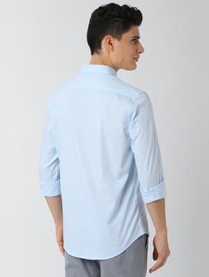 blue striped casual shirt - 17659756 - Standard Image - 3