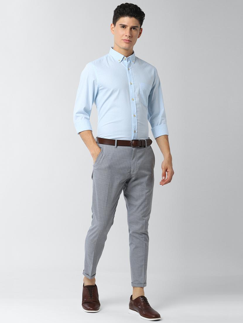 blue striped casual shirt - 17659756 - Zoom Image - 4