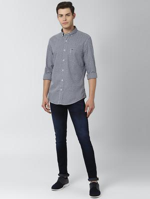 grey checkered casual shirt - 17659761 - Standard Image - 4