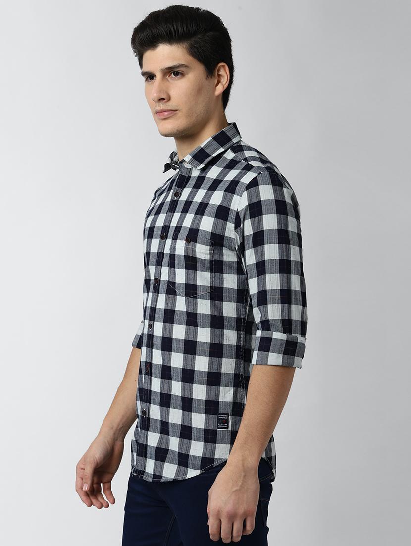 white checkered casual shirt - 17659771 - Zoom Image - 2