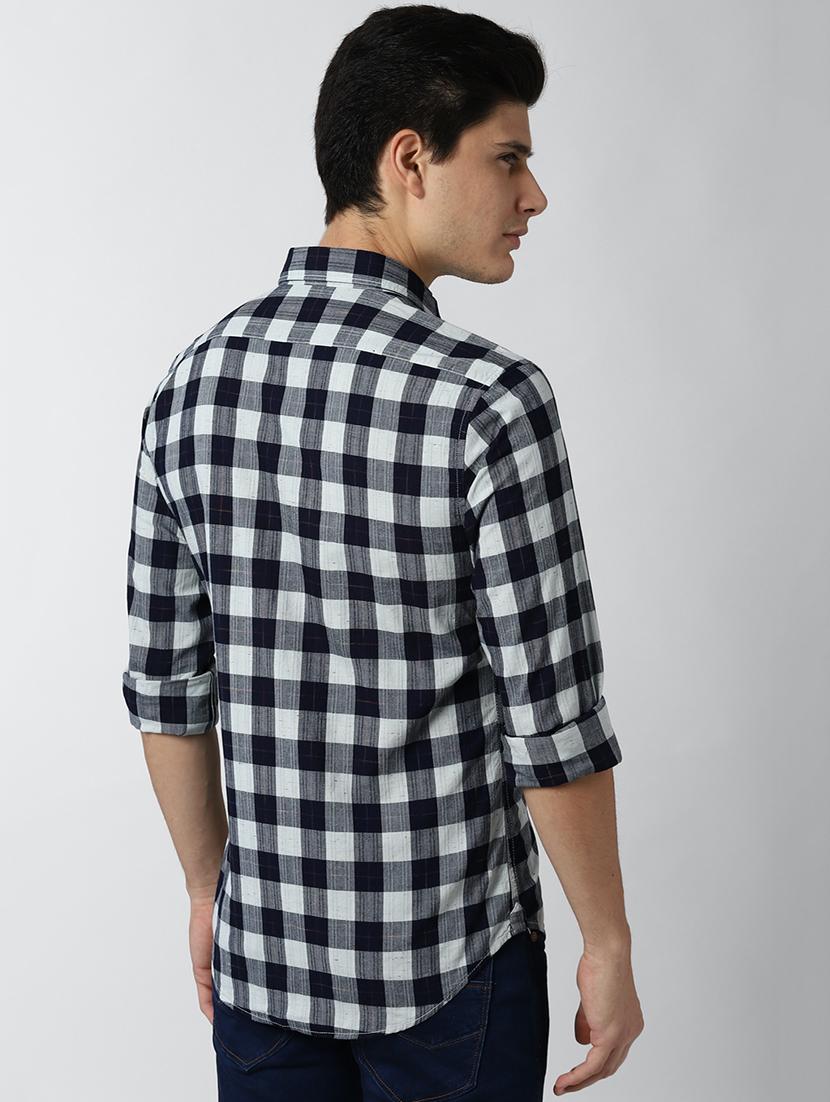 white checkered casual shirt - 17659771 - Zoom Image - 3