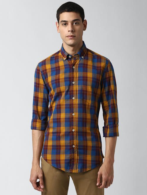 multi colored checkered casual shirt - 17659788 - Standard Image - 1