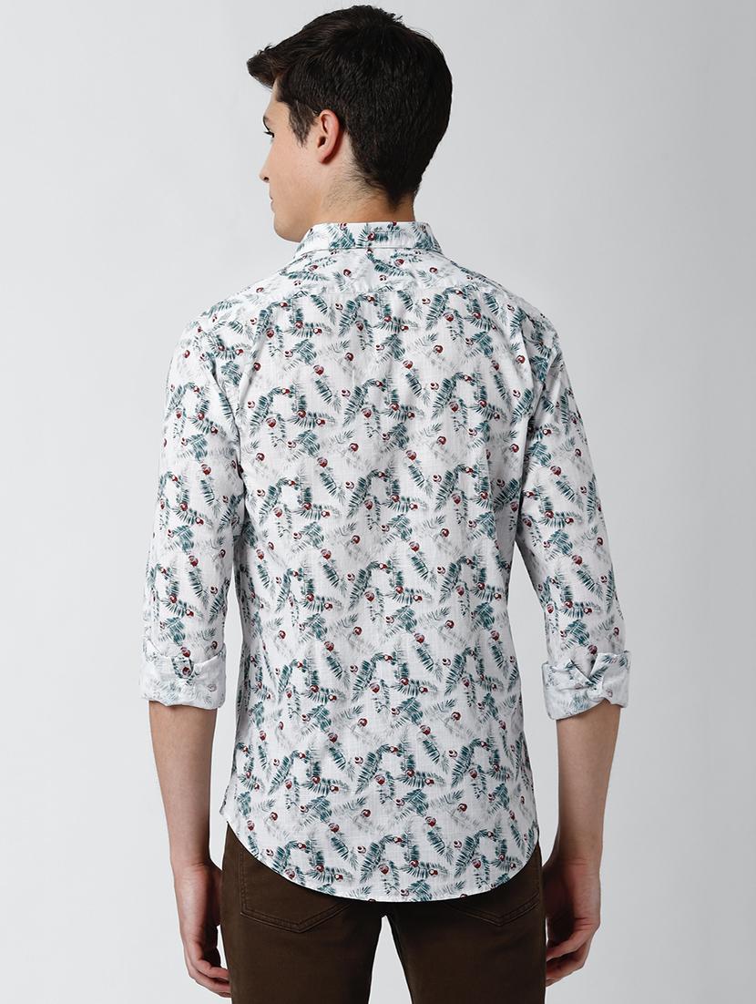 white printed casual shirt - 17659789 - Zoom Image - 3