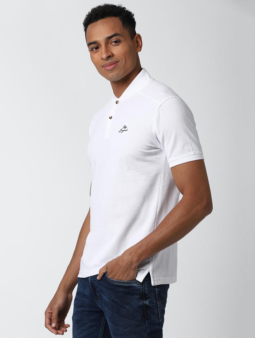white solid t-shirt - 17659974 - Zoom Image - 2