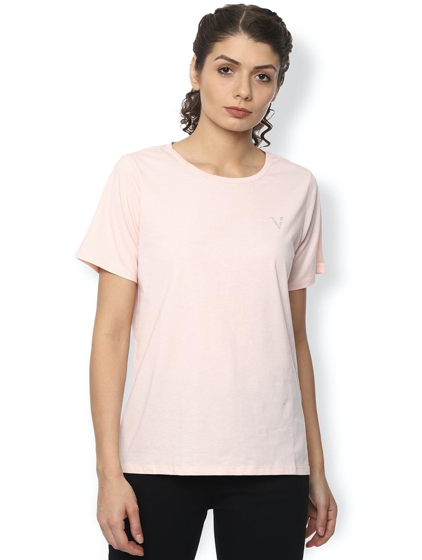 round neck solid tee - 17660186 - Zoom Image - 1
