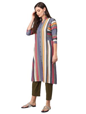 striped kurta pant set - 17660714 - Standard Image - 2