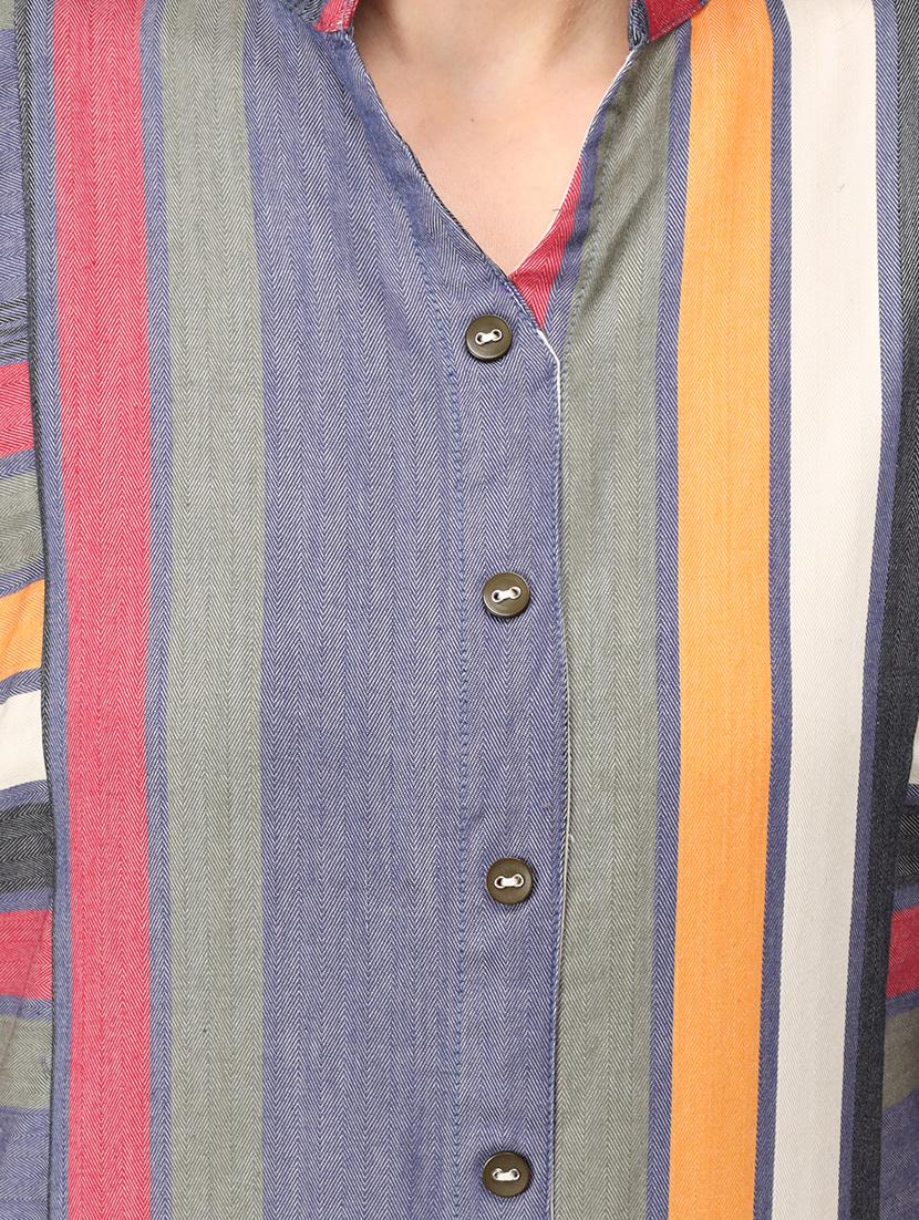 striped kurta pant set - 17660714 - Zoom Image - 5