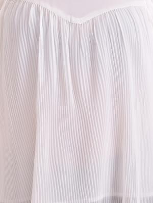 round neck pleated top - 17661193 - Standard Image - 4