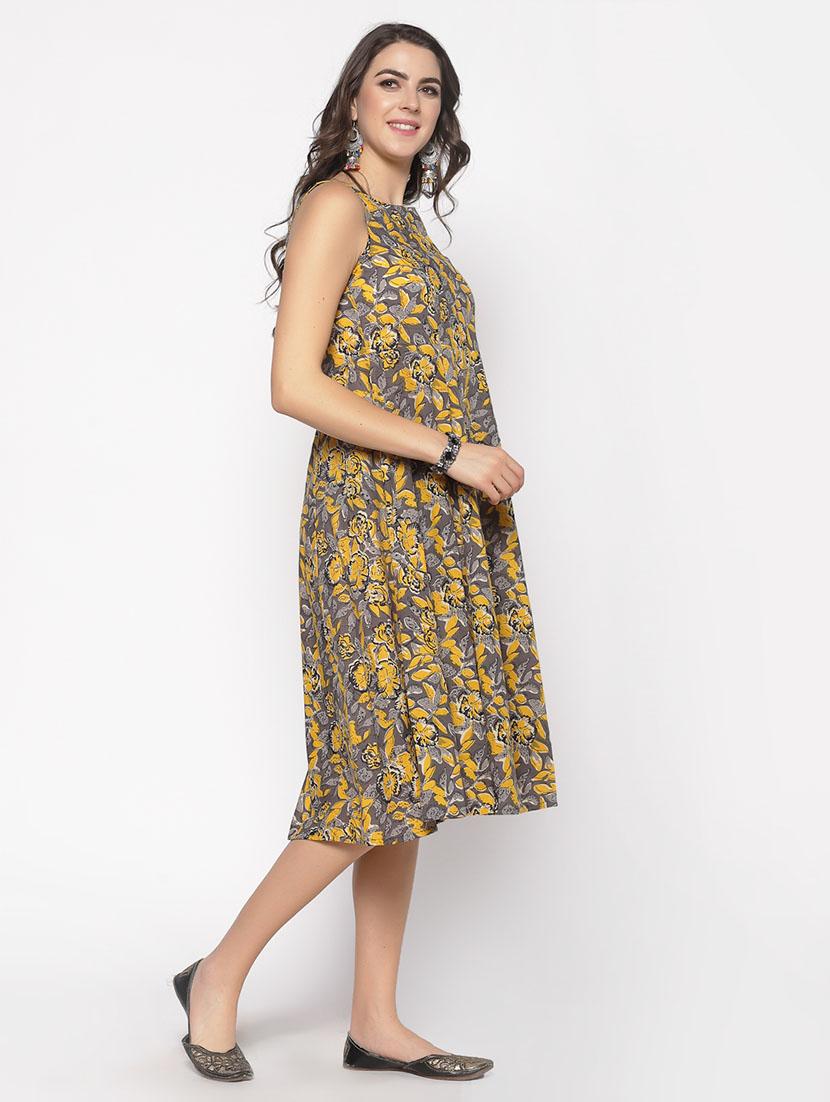 boat neck printed dress - 17661232 - Zoom Image - 2