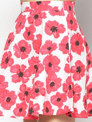 high rise floral skater skirt - 17661264 - Standard Image - 5