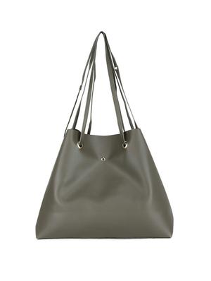 grey leatherette (pu) regular handbag - 17662118 - Standard Image - 4