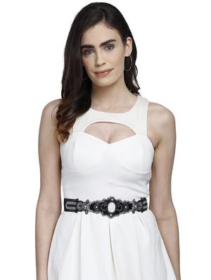 black embellished belt - 17662231 - Standard Image - 4