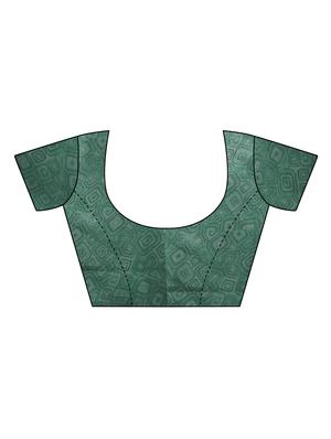 floral printed saree with blouse - 17662254 - Standard Image - 3