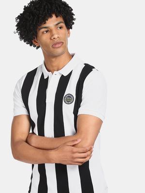 white striped polo t-shirt - 17662515 - Standard Image - 2