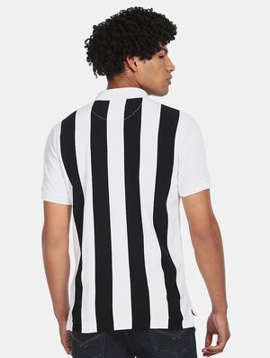 white striped polo t-shirt - 17662515 - Standard Image - 3