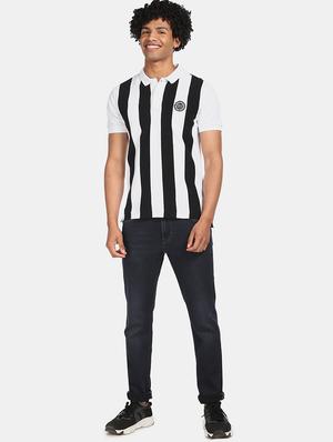 white striped polo t-shirt - 17662515 - Standard Image - 4