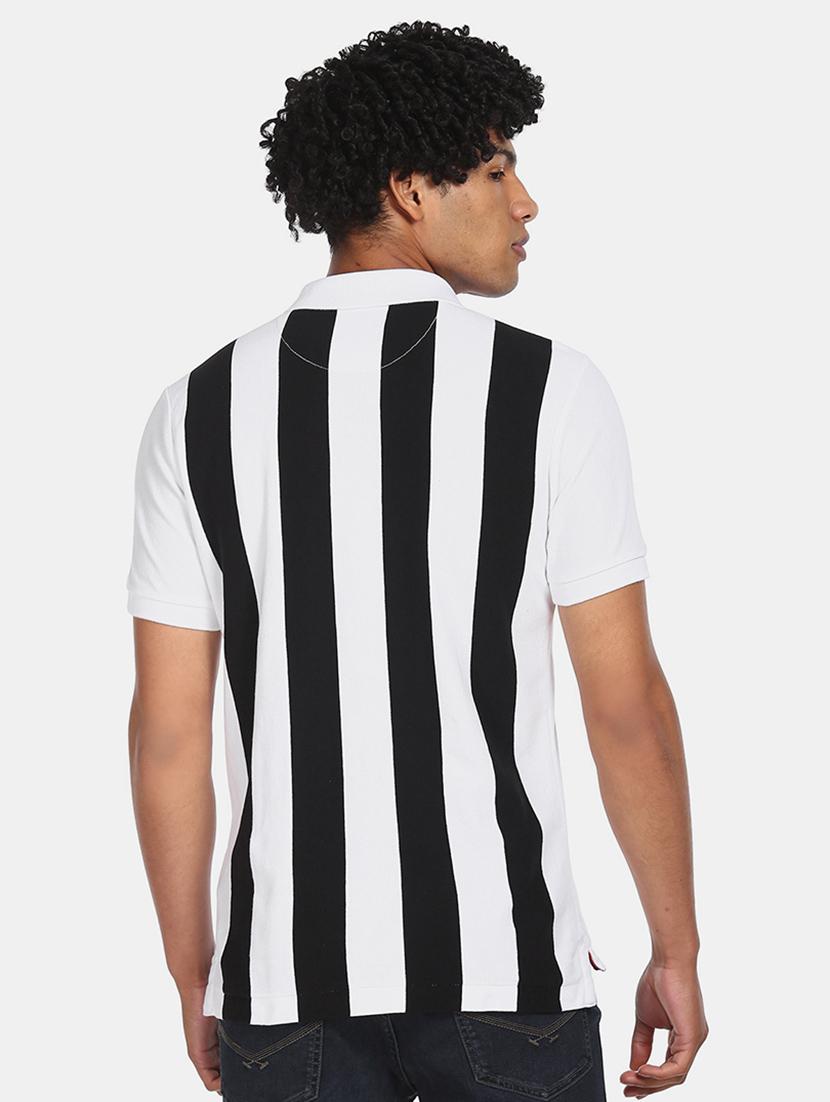 white striped polo t-shirt - 17662515 - Zoom Image - 3