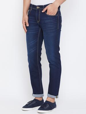 blue light washed denim jeans - 17663224 - Standard Image - 2